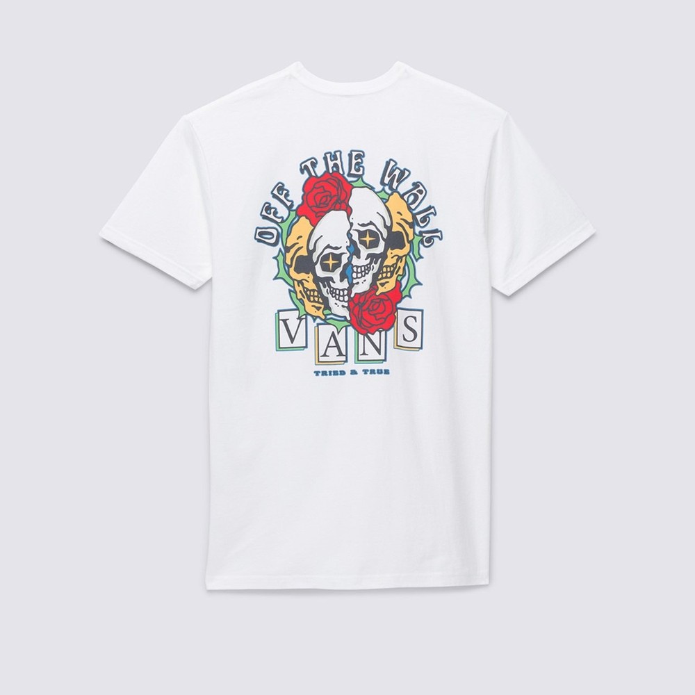 Camiseta Vans Break Apart Rosette White