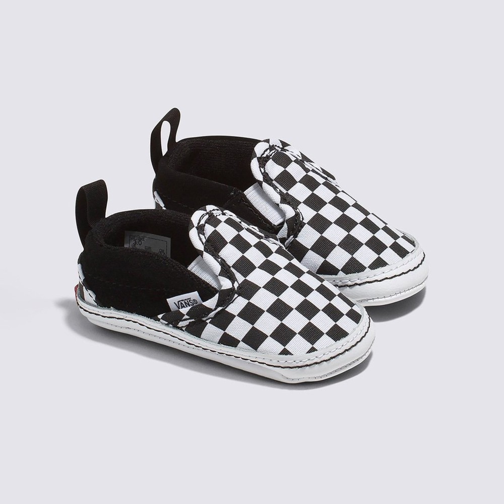 Tênis Vans Slip-On V Infantil Black Truewhite