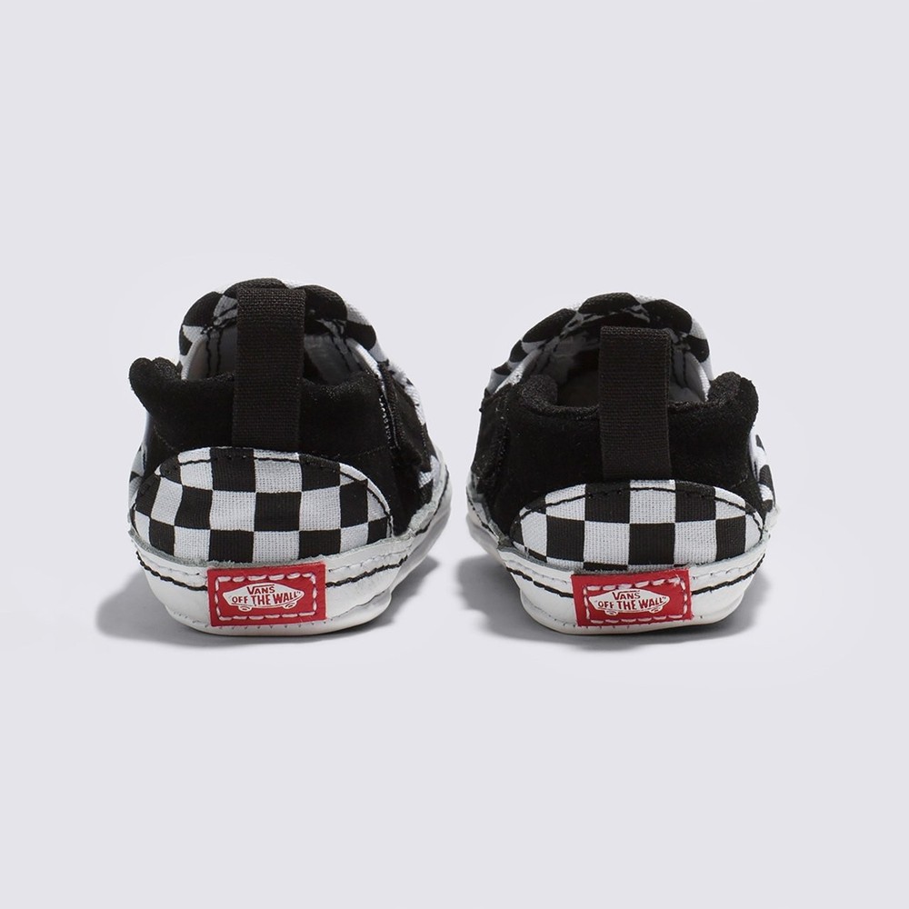 Tênis Vans Slip-On V Infantil Black Truewhite