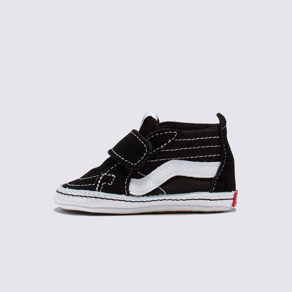 Tênis Vans Sk8-Hi Infantil Kids Black White