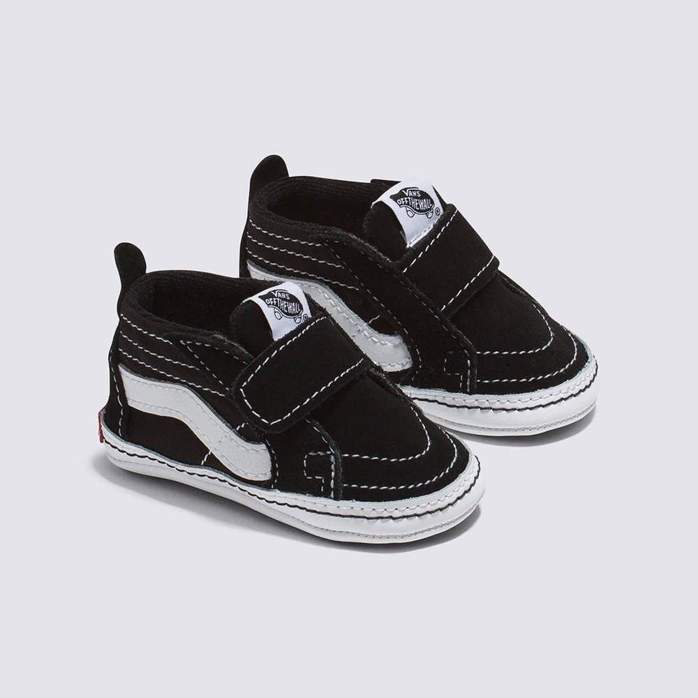 Tênis Vans Sk8-Hi Infantil Kids Black White