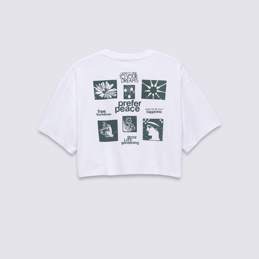 Camiseta Vans Preference Relaxed Crop SS White