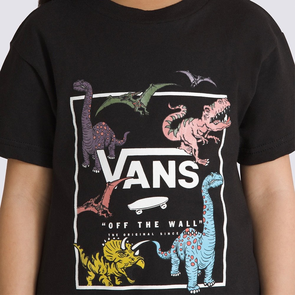 Camiseta Vans Glow Dino Kids SS Glow Black Infantil