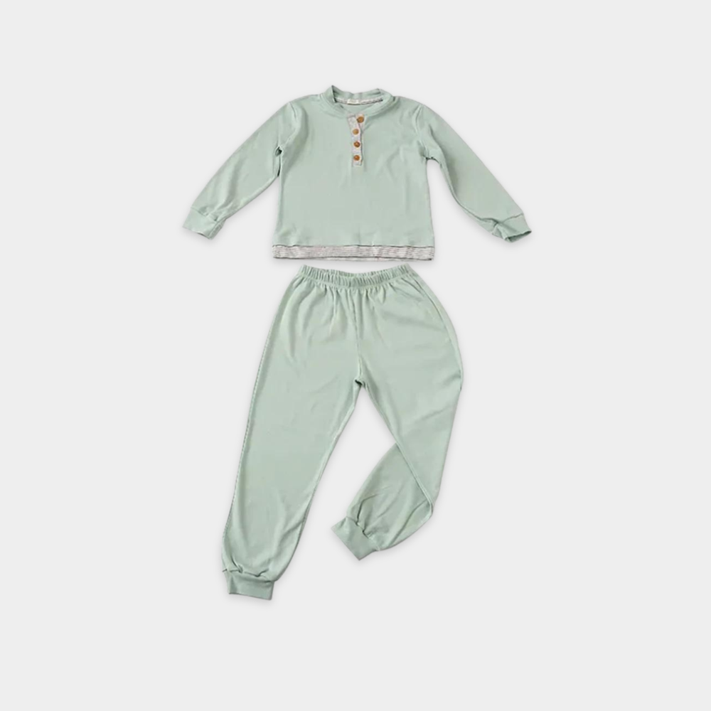 Pijama Longo Malha - Verde