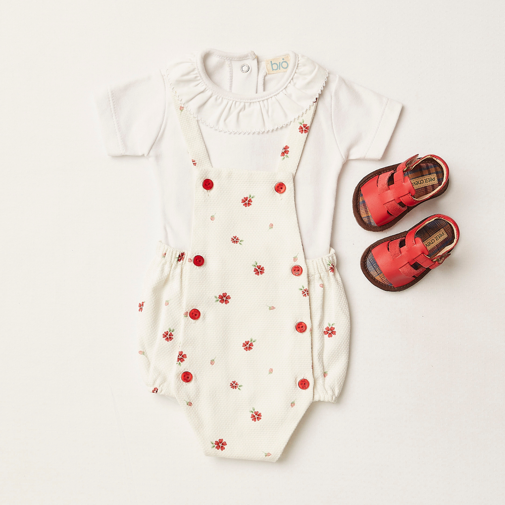 Romper Caule Floral Bebê