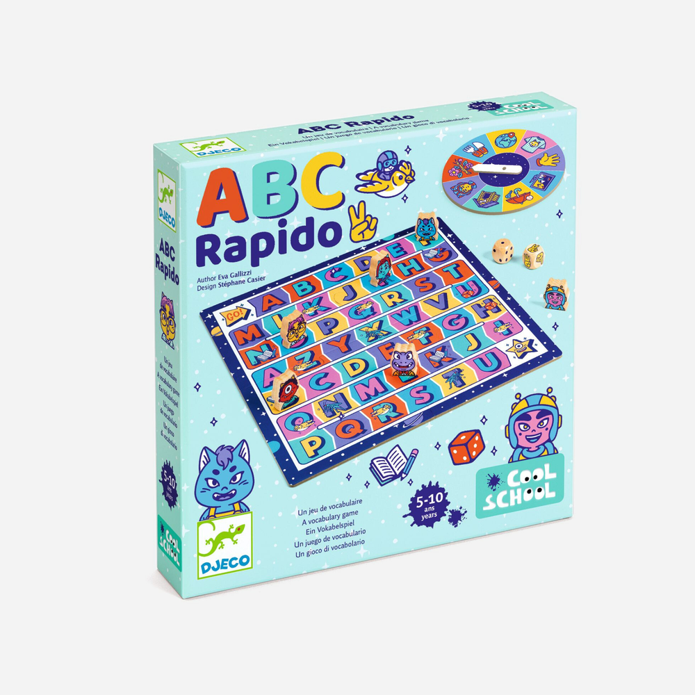 Djeco - Jogo de Vocabulário Cool School ABC Rápido 