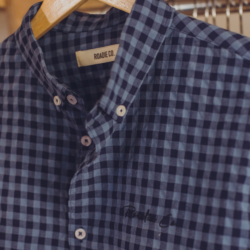 CAMISA VICHY - AZUL/PRETO - Roadie Co.