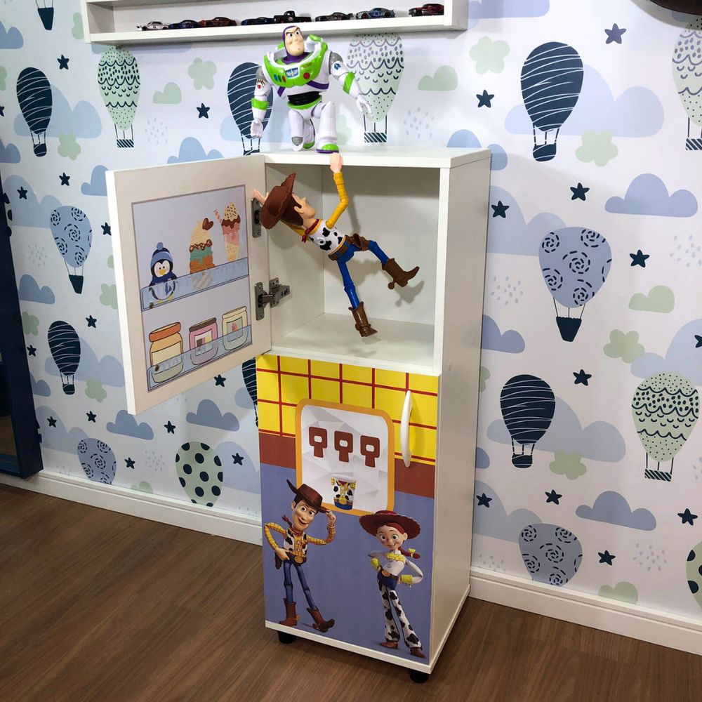 Kit cozinha infantil com geladeira Toy Story