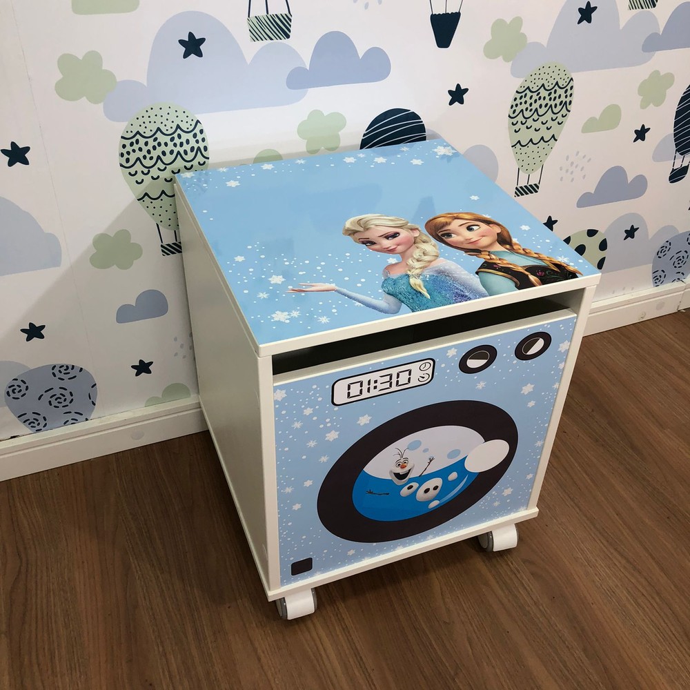 Mini cozinha infantil + geladeira infantil + máquina de lavar - Frozen