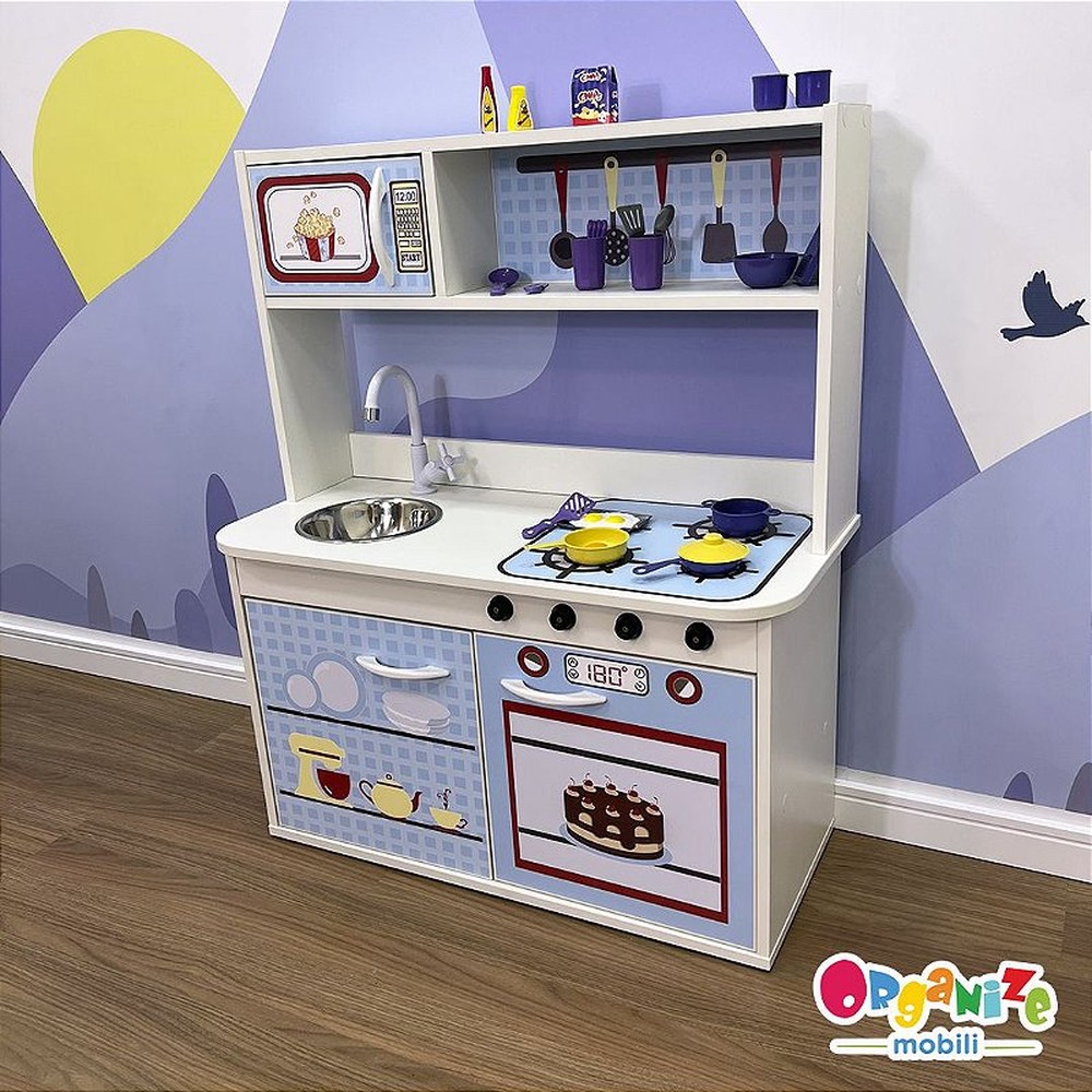 Mini Cozinha Infantil Azul