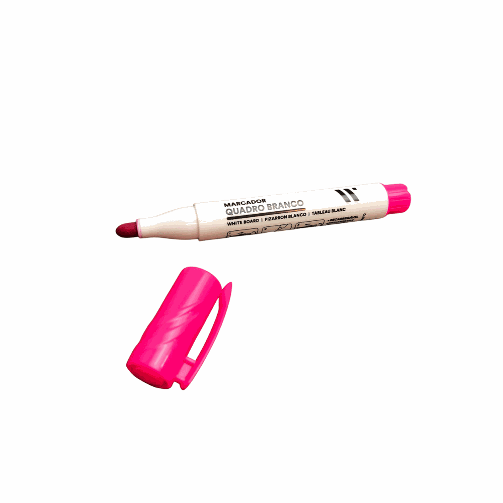 Caneta marcador para Quadro branco rosa pink