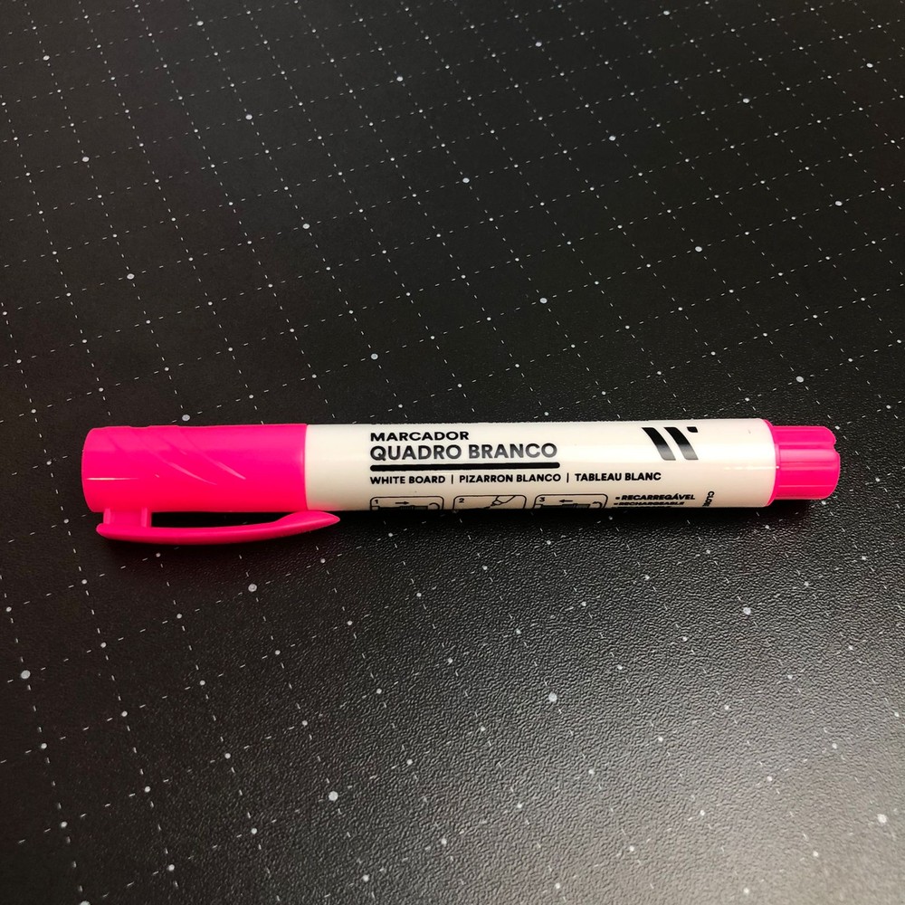 Caneta marcador para Quadro branco rosa pink