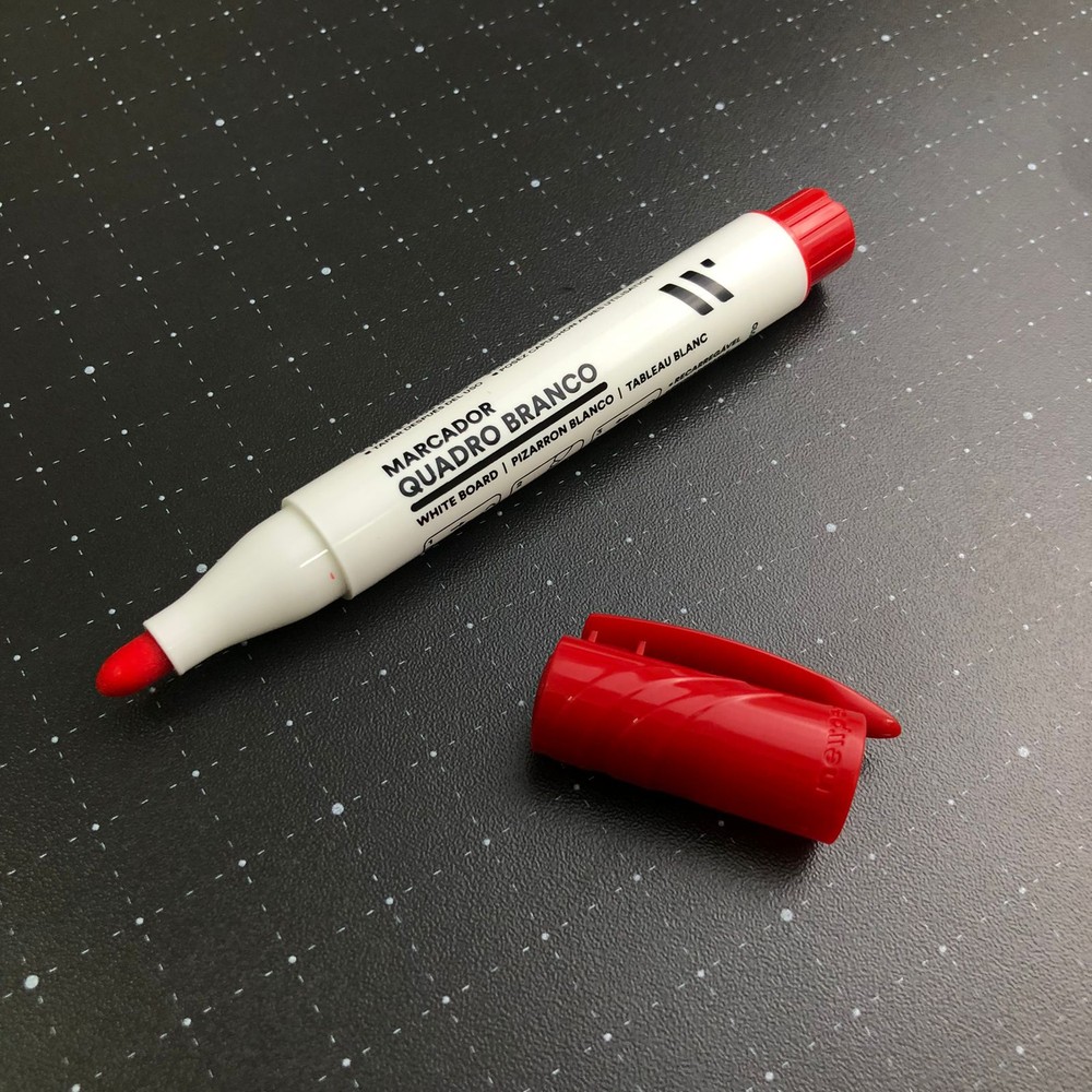 Caneta marcador para Quadro branco vermelha
