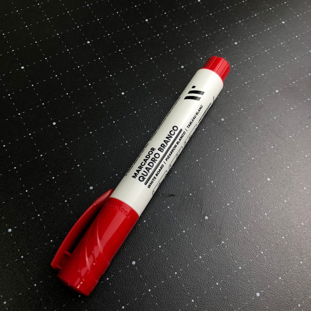 Caneta marcador para Quadro branco vermelha