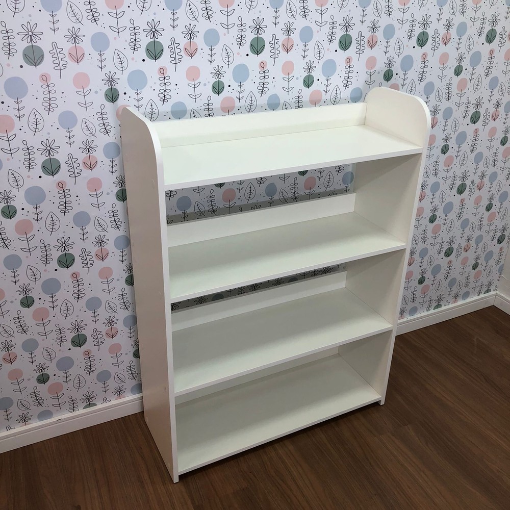 Organizador infantil de brinquedos com 4 prateleiras - acompanha 6 caixas one maxi com tampa