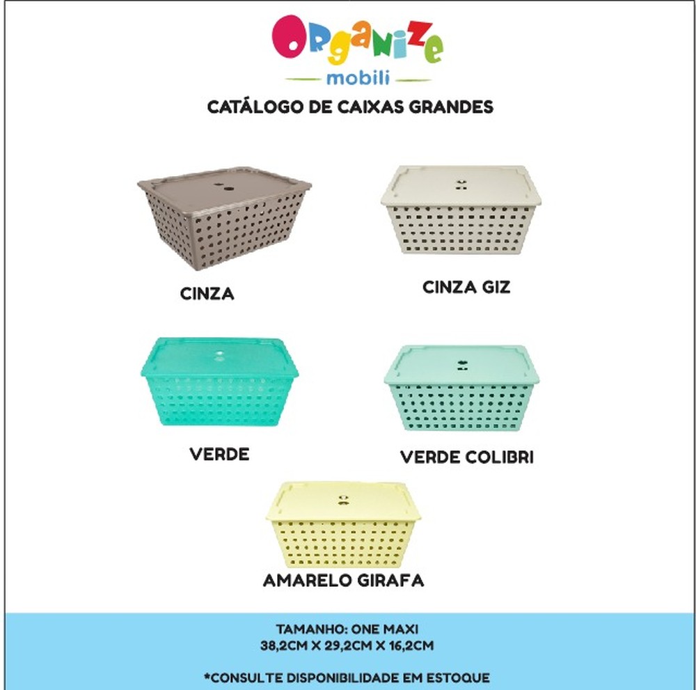 Organizador infantil de brinquedos com 4 prateleiras - acompanha 6 caixas one maxi com tampa