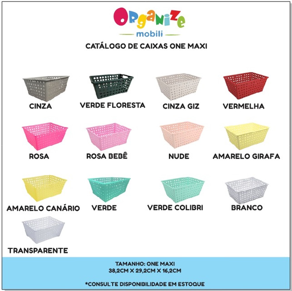 Organizador infantil de brinquedos com 4 prateleiras - acompanha 8 caixas one maxi 6 cx sem tampa 2 cx com tampa