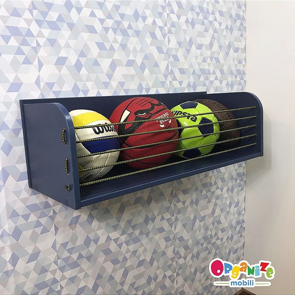 Organizador infantil para bolas cor azul