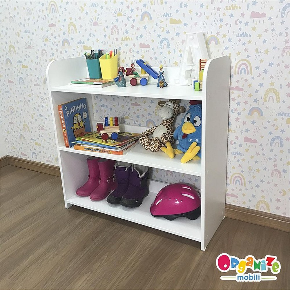 Organizador de brinquedos 3 prateleiras