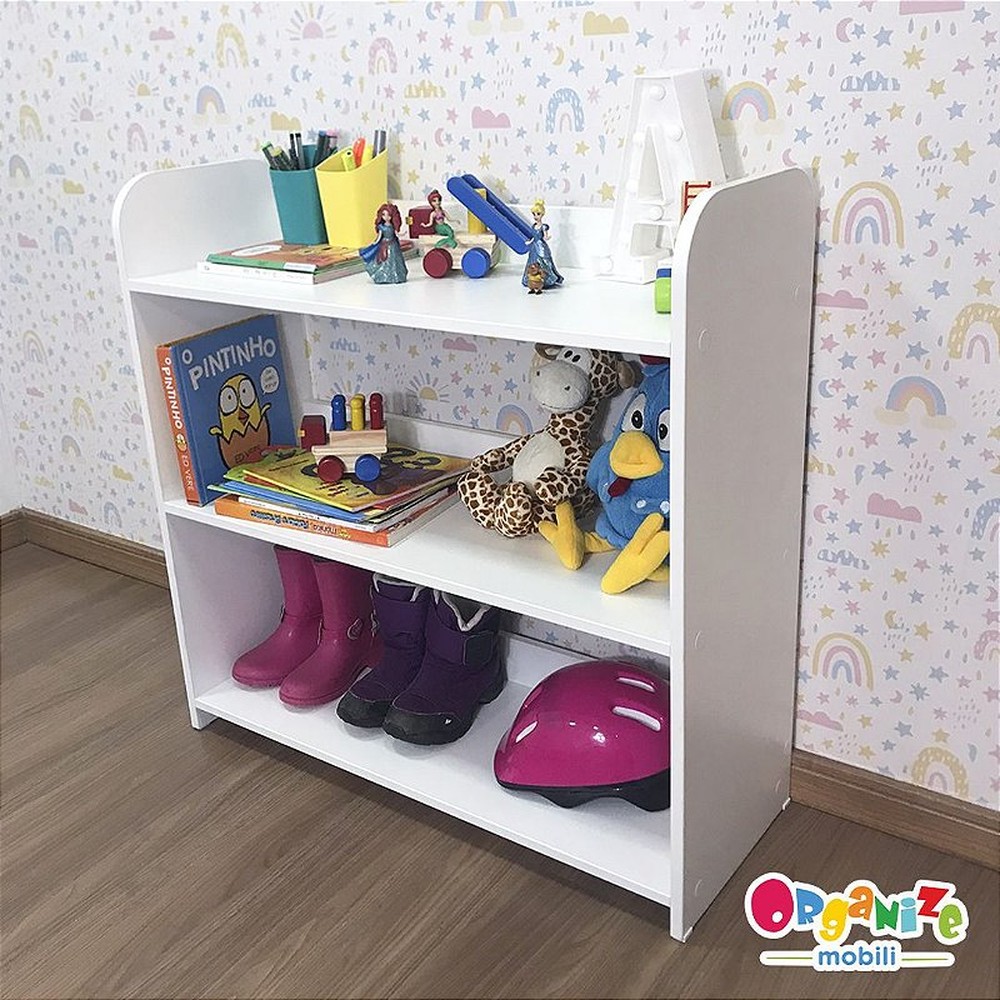 Organizador de brinquedos 3 prateleiras