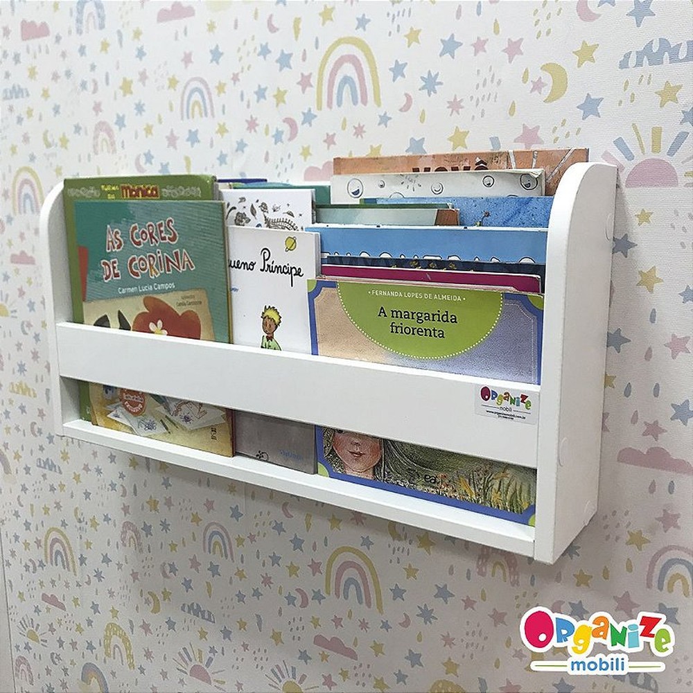 Organizador de livros infantil 60 cm largura