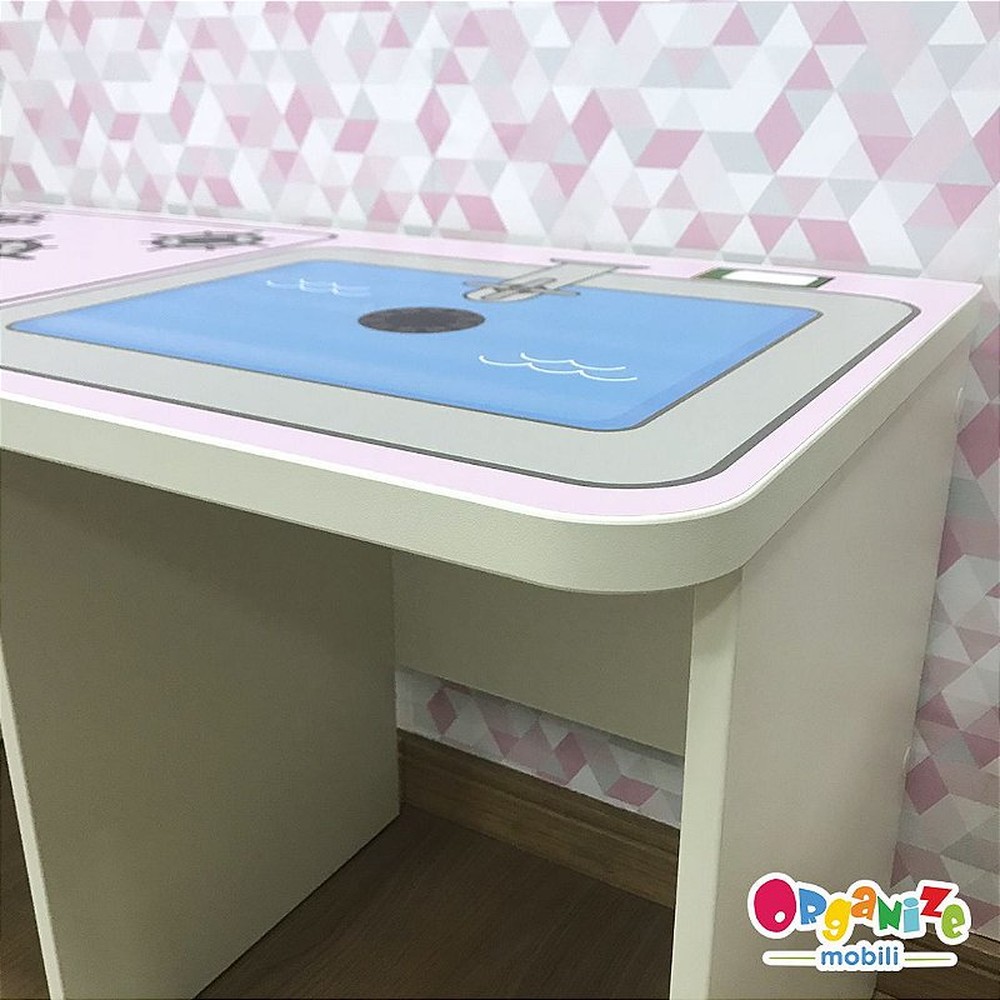 Rack para 2 baús com tema cozinha infantil