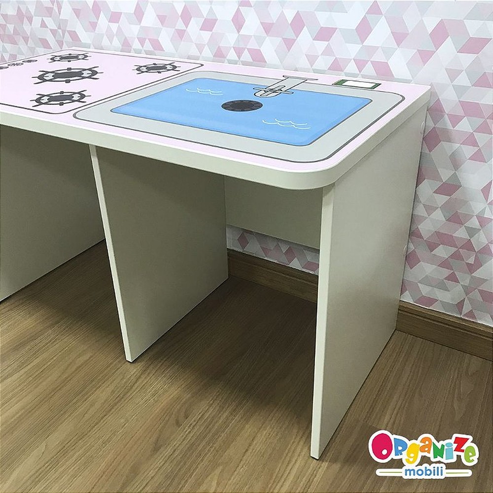 Rack para 2 baús com tema cozinha infantil