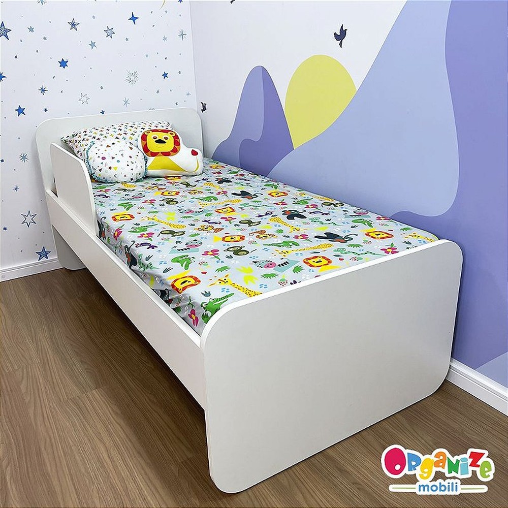 Cama solteiro infantil cabeceira reta - uso do infantil ao adulto.