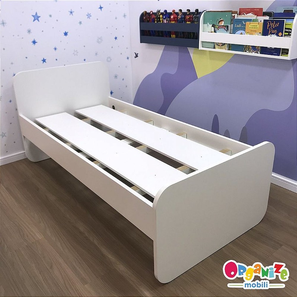 Cama solteiro infantil cabeceira reta - uso do infantil ao adulto.