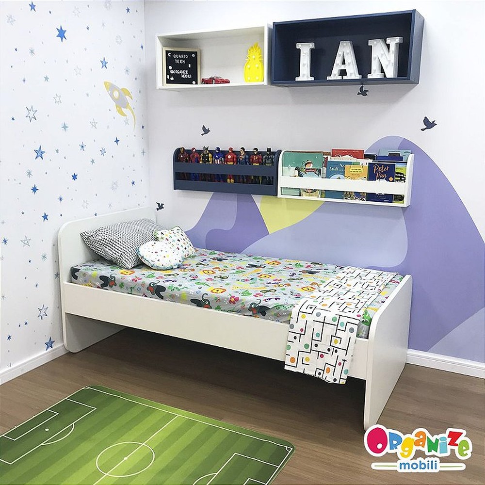 Cama solteiro infantil cabeceira reta - uso do infantil ao adulto.