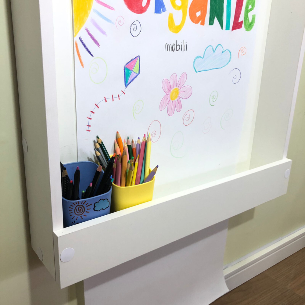 Kit Painel para desenho com bobina de papel - branco