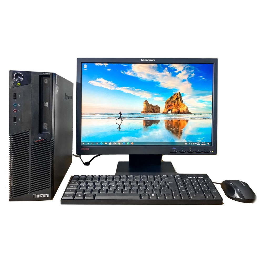 Computador Lenovo Core i5 1ª 8GB 500HD Monitor 19' Widescreen 