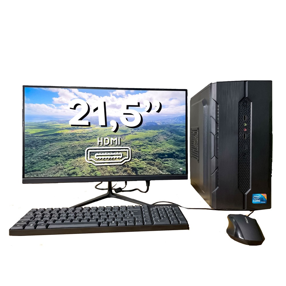 Computador Completo Core i5 SSD Monitor 21,5'' Teclado e Mouse