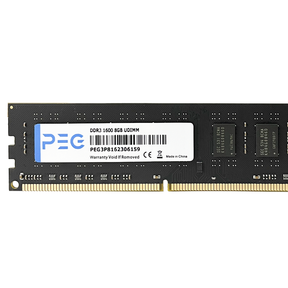 Memória Ram PEG 16GB (2x8GB) DDR3 1600MHz Desktop 