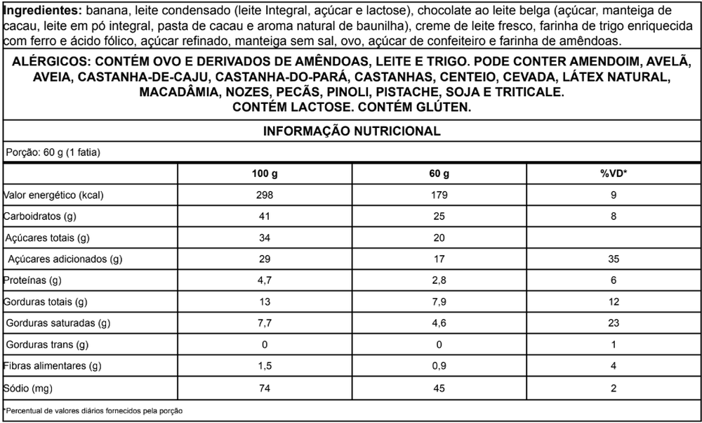 Informação nutricional