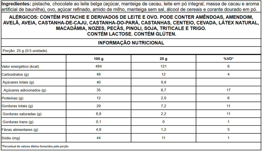 Informação Nutricional 