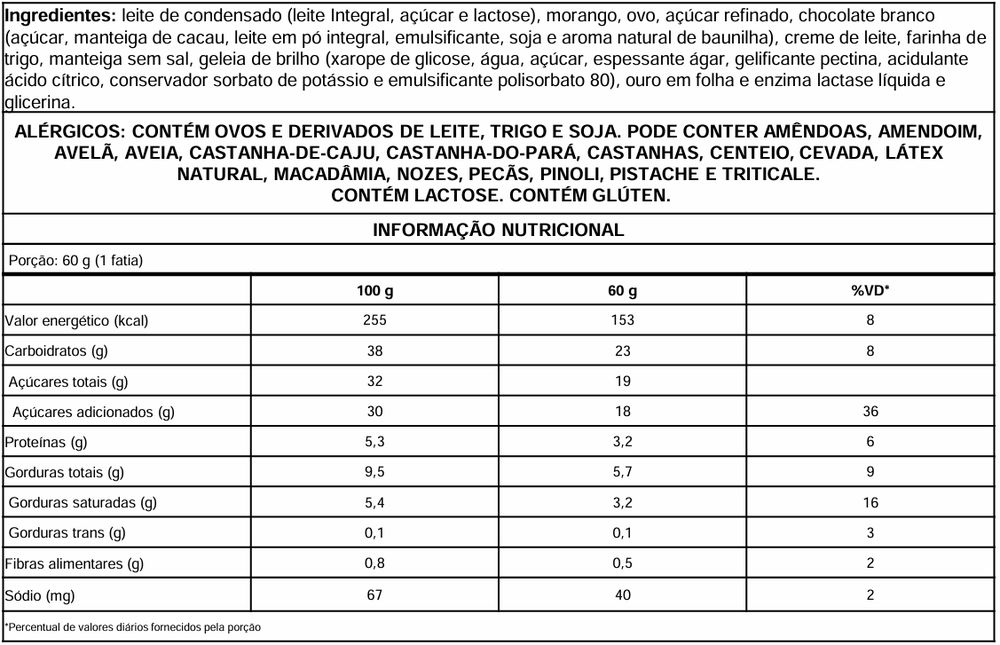 Informação nutricional