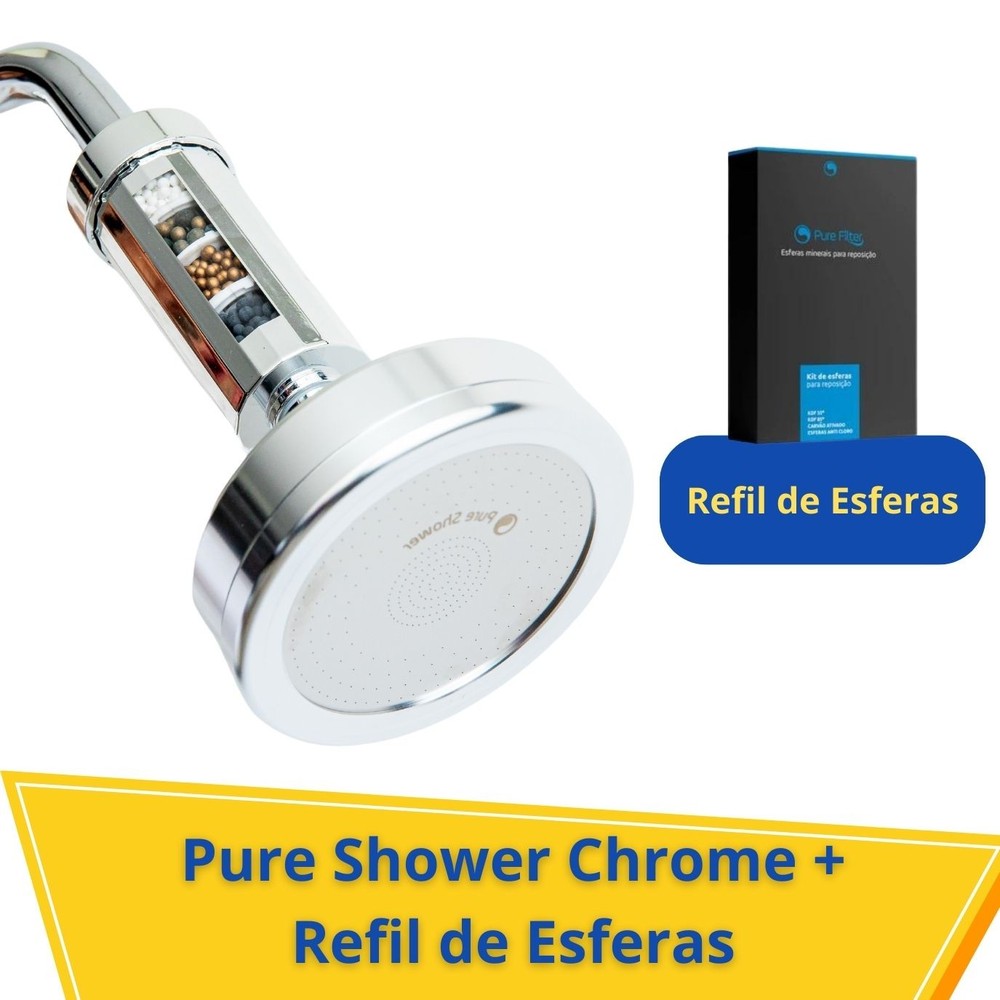 Pure Shower Chrome + Refil de Esferas