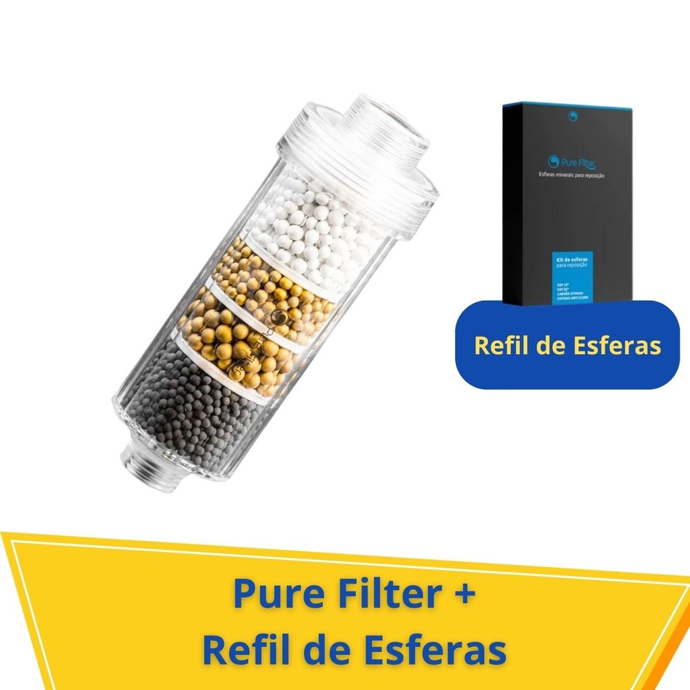 Pure Filter Original + Refil de Esferas Minerais Pure Filter