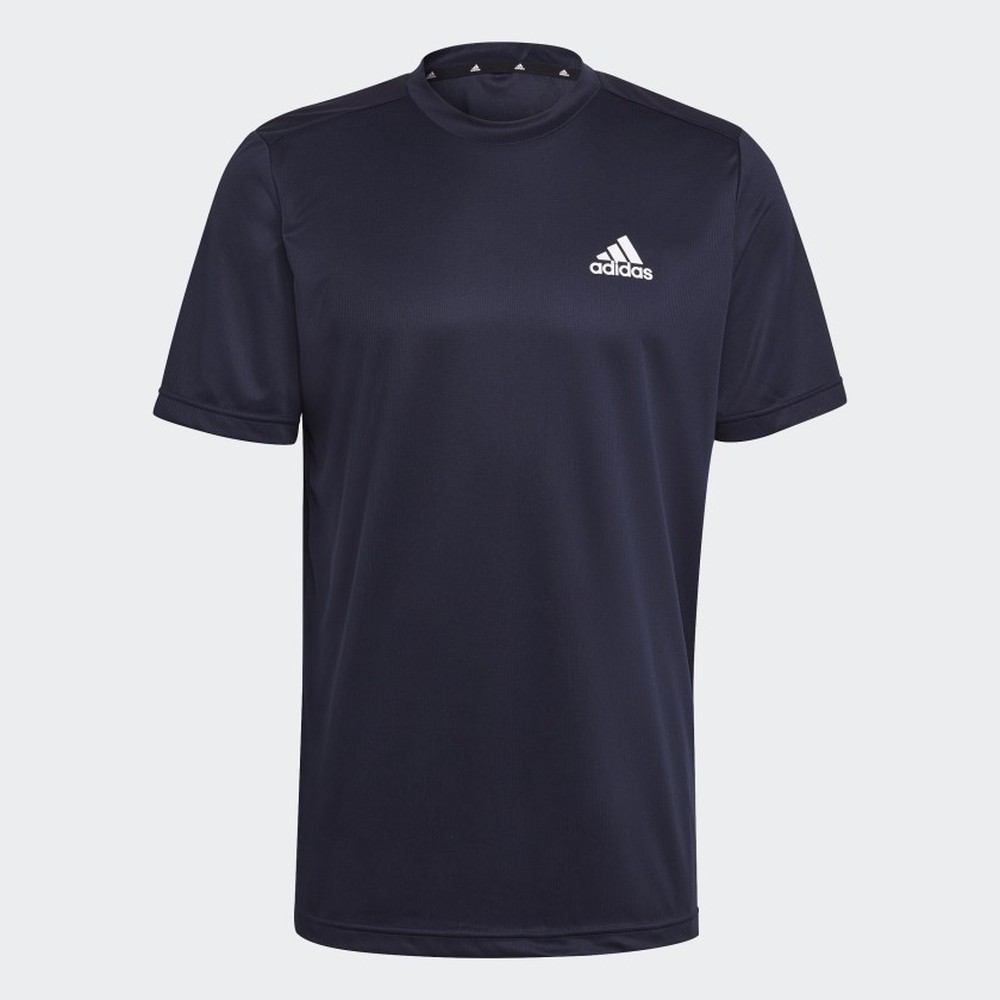 Camiseta Adidas D2M > Azul Marinho >