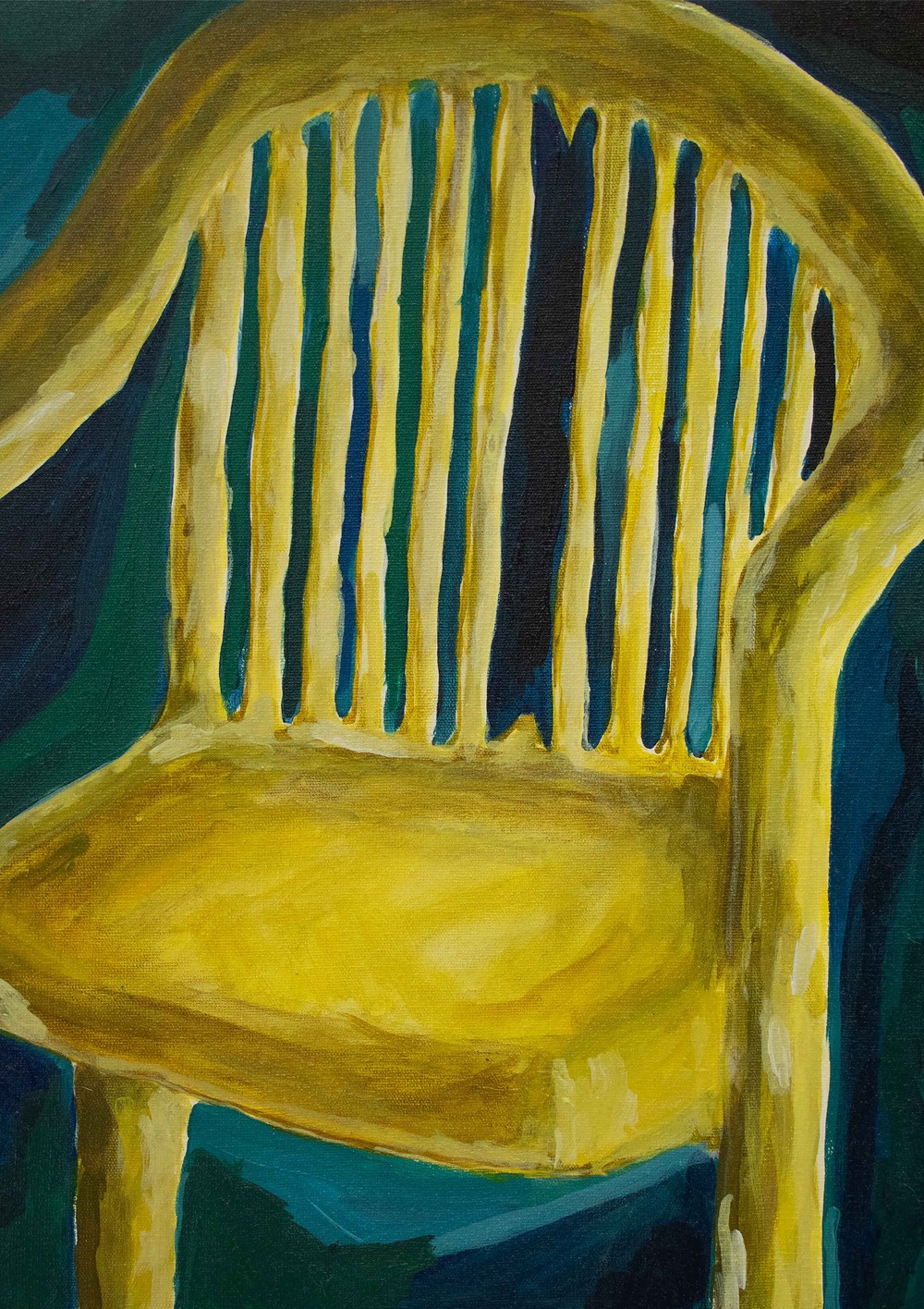 cadeira amarela