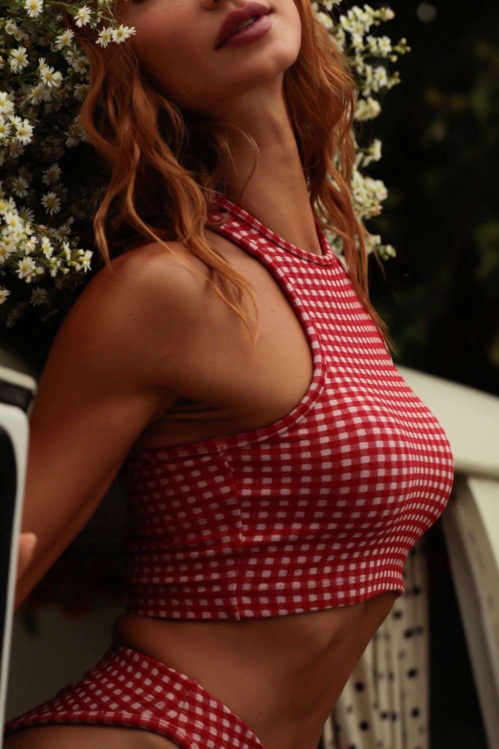 TOP HALTER KI VICHY | VICHY KI HALTER TOP