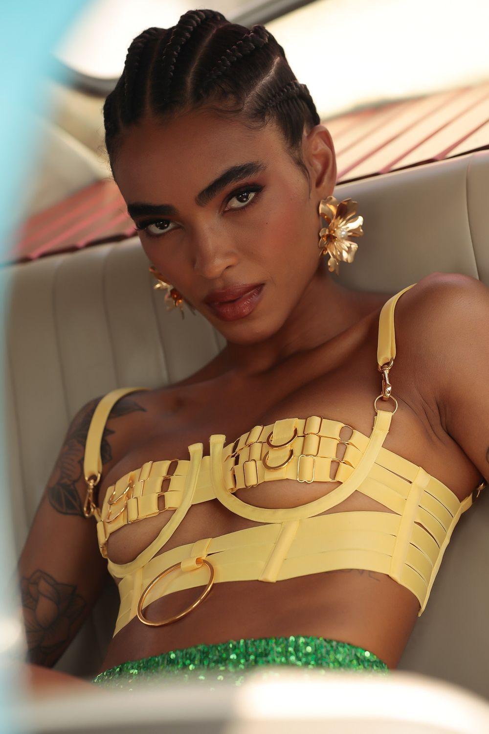 BRALET HALO AMARELO | LIGHT YELLW HALO BRALETTE