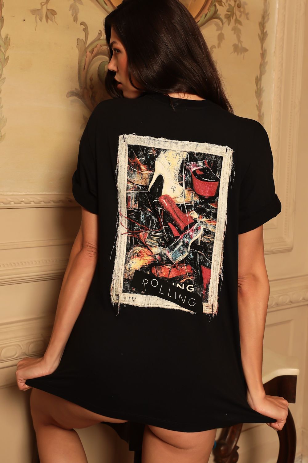 CAMISETA HEELS ARCHIVE PRETA | HEELS ARCHIVE BLACK TEE
