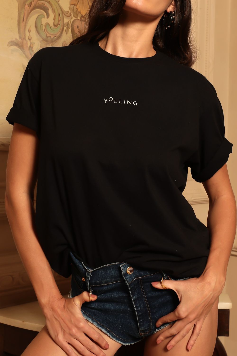CAMISETA HEELS ARCHIVE PRETA | HEELS ARCHIVE BLACK TEE