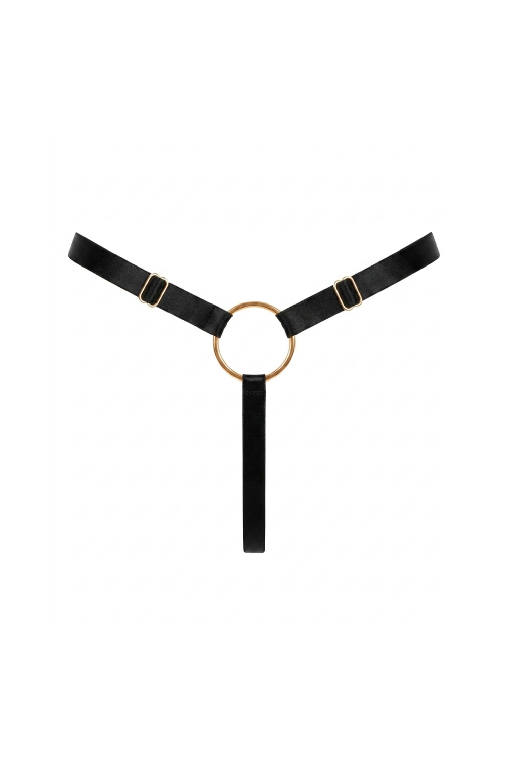 TANGA HALO FIO-DENTAL PRETA | HALO RING STRING BOTTOM