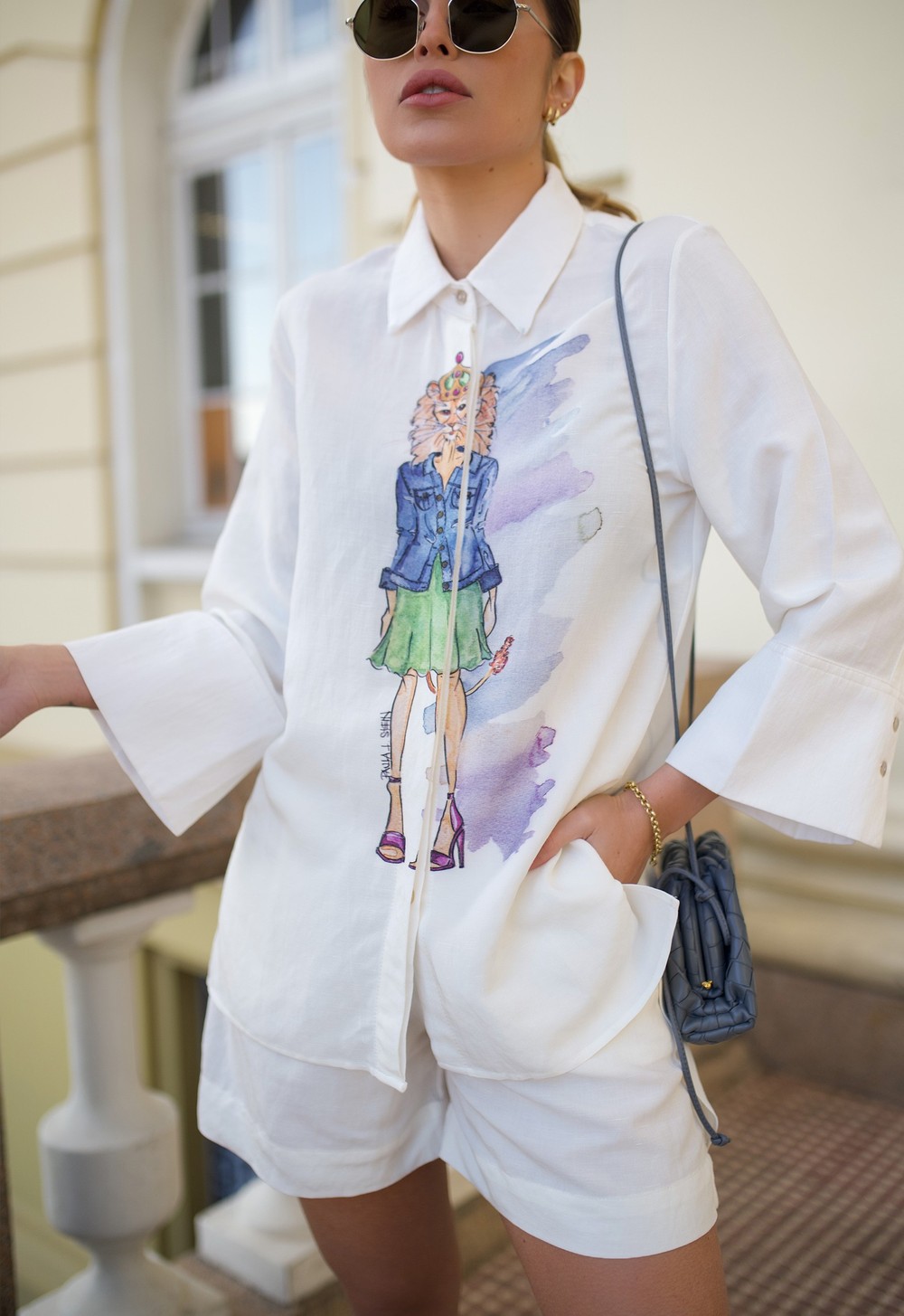 Camisa de Linho Leoa by Paula Stein - Off White