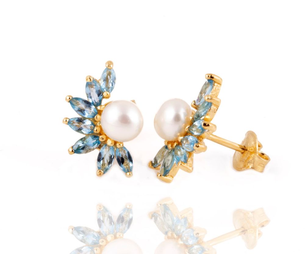 Brinco Flores Ouro 18k