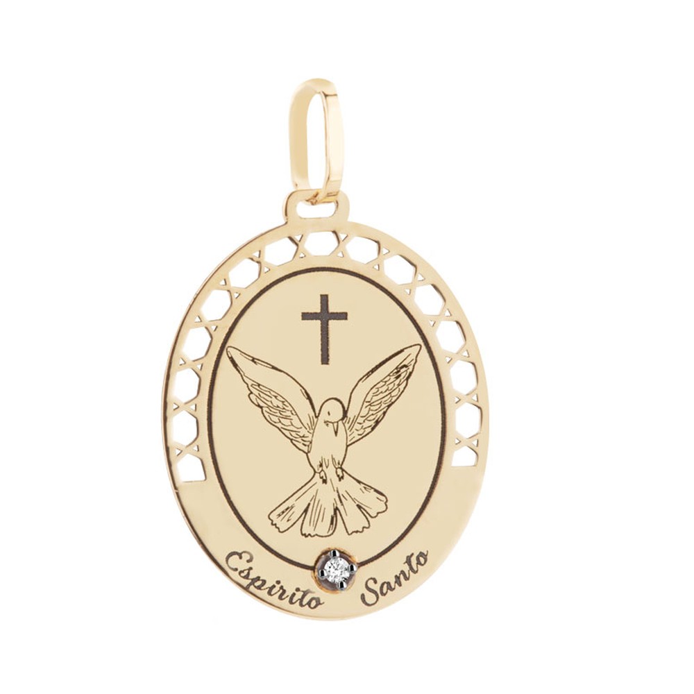 Pingente Espirito Santo Ouro 18k