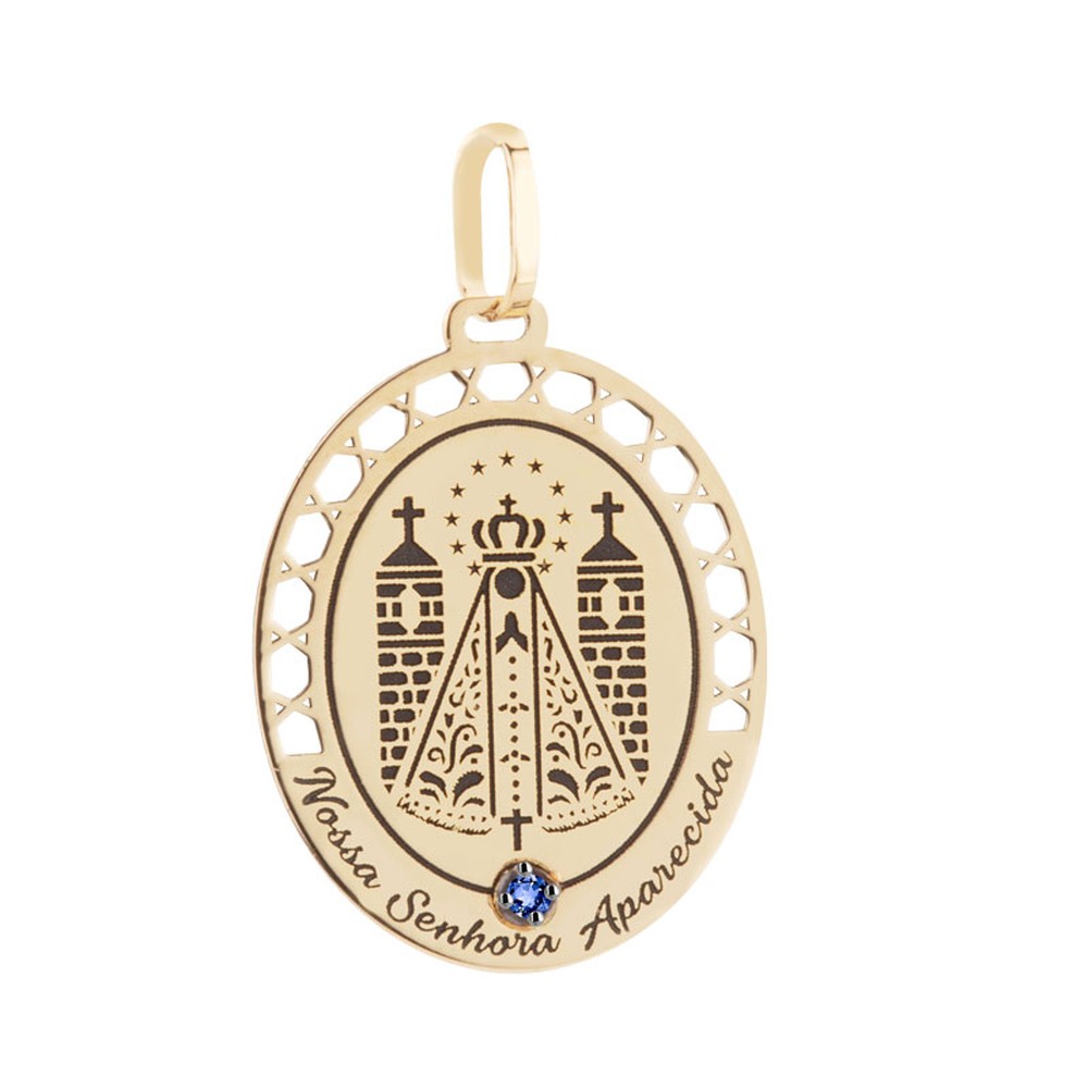 Pingente Nossa Senhora Aparecida Ouro 18k